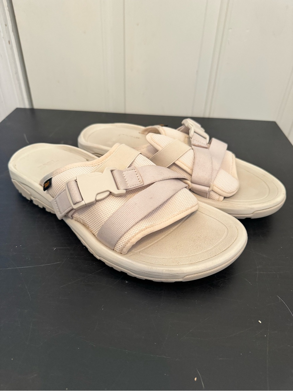 Teva Men’s Hurricane Verge Slides Sandals Birch Beige Size 14